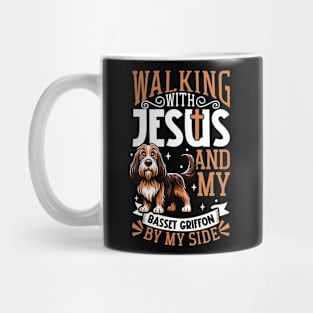 Jesus and dog - Grand Basset Griffon Vendéen Mug